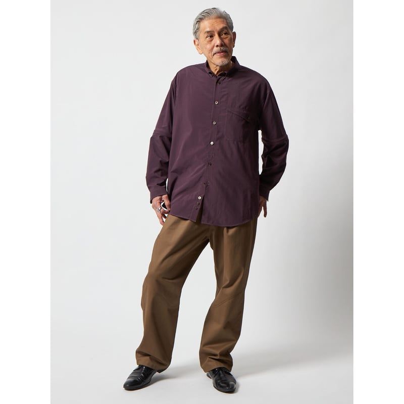 RAJABROOKE - 2WAY SHIRT - AZUKI | BOTTOM LINE