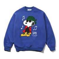 BUTTERGOODS X PEANUTS MUSIC CREWNECK - ROYAL