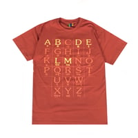 BEDLAM CHART TEE - RUST