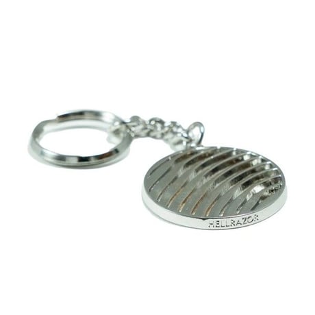 HELLRAZOR LOGO KEY CHAIN with Pouch - STERLING SILVER