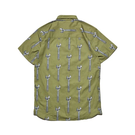HELLRAZOR WRENCH BUTTON SHIRT-KHAKI