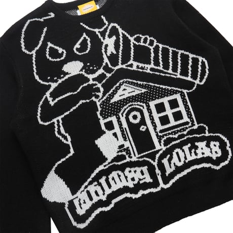 LOLAS x WHIMSY  BLOOD SWEATER - BLACK
