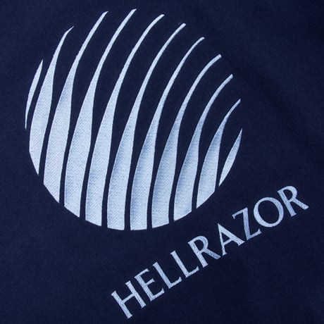 HELLRAZOR LOGO EMB CREWNECK - NAVY