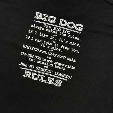 BLEACH USA BIG DAWGS TEE - BLACK