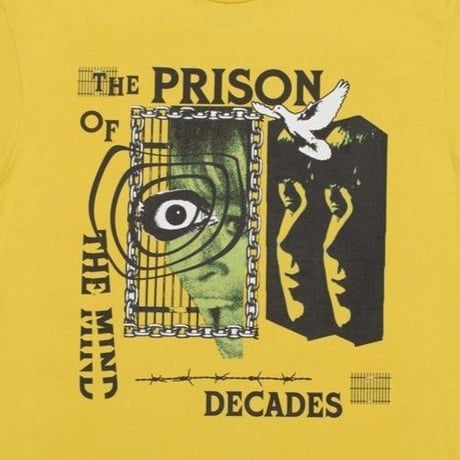 THE DECADES PRISON TEE  YELLOW