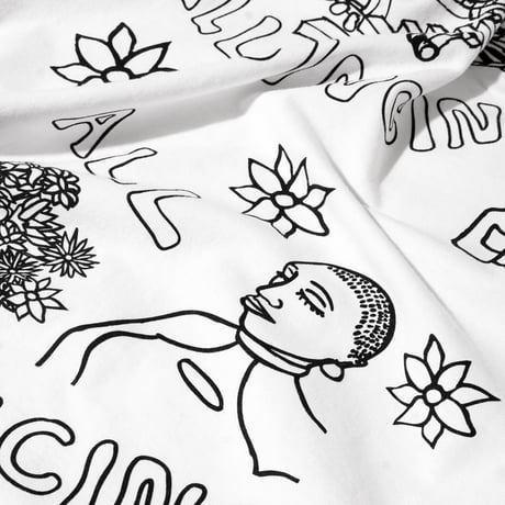 SKATEBOARD CAFE GAURAB SKATCHES TEE - WHITE