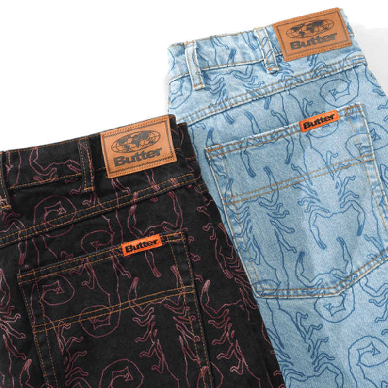 Butter goods デニム　レオパード　32 Leopard Denim Jeans – Butter Goods