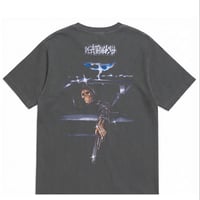 DEATHWISH SAMBORGINI REAPER DYED TEE - WASHED BLACK