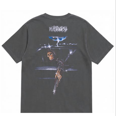 DEATHWISH SAMBORGINI REAPER DYED TEE - WASHED BLACK