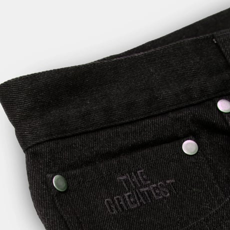 BAKER WARNER DENM SHORTS - BLACK