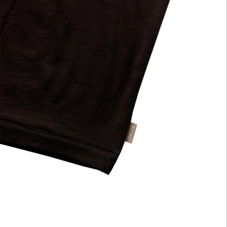 WHIMSY SUMMER WOOL TEE  - BROWN