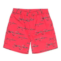 HELLRAZOR METAL SCRIPT LOGO SHORTS - RED