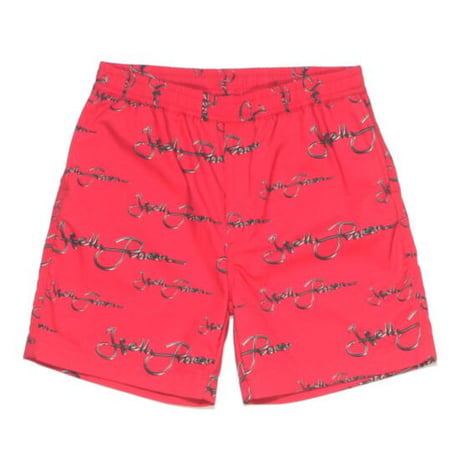 HELLRAZOR METAL SCRIPT LOGO SHORTS - RED