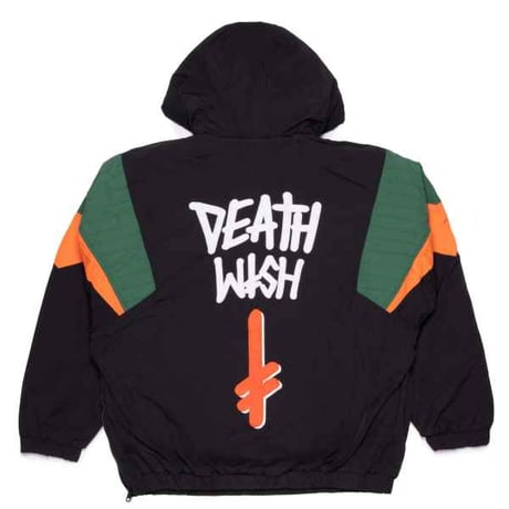 DEATHWISH UNIVERSITY PULLOVER JACKET - BLACK