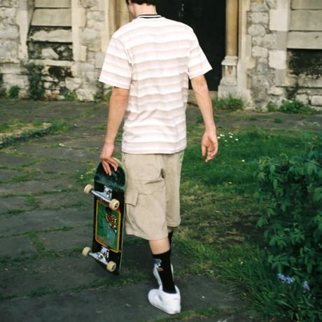 BUTTERGOODS INTERNATIONALE STRIPE TEE - KHAKI