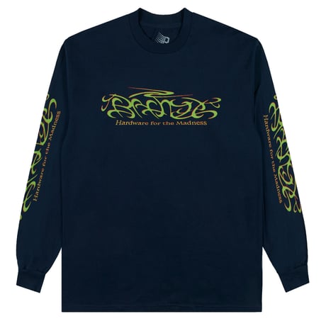 BRONZE56K MADNESS L/S TEE - NAVY