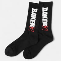 BAKER SKATEBOARDS BAKER3 SOCKS - BLACK