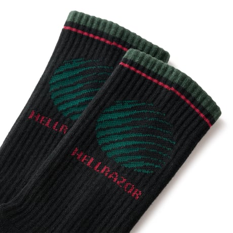 HELLRAZOR LOGO SOX - BLACK