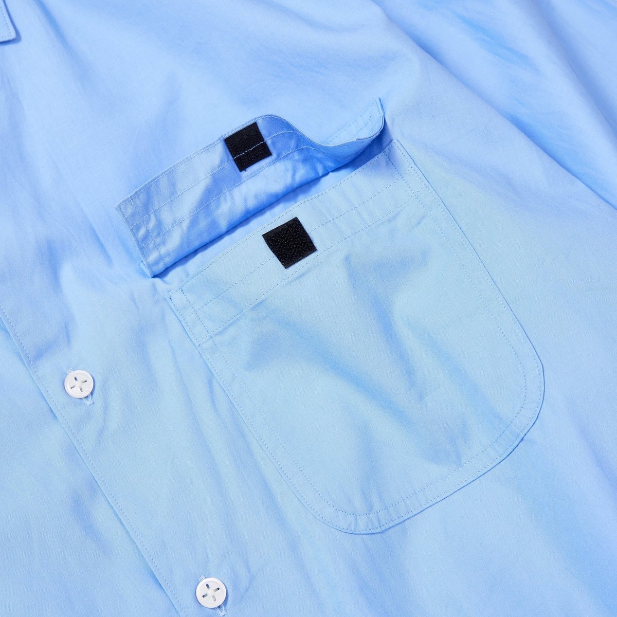 Rajabrooke青 長袖シャツ RAJABROOKE KERJA SHIRT 2 - SAX | BOTTOM LINE