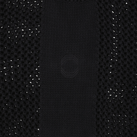 OCTAGON WEB KNITTED SWEATER - BLACK