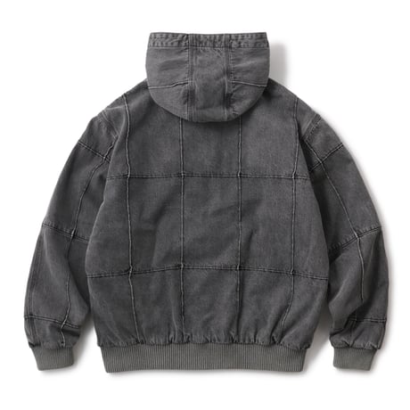 HELLRAZOR BLOCK DENIM JACKET - DARK BLACK