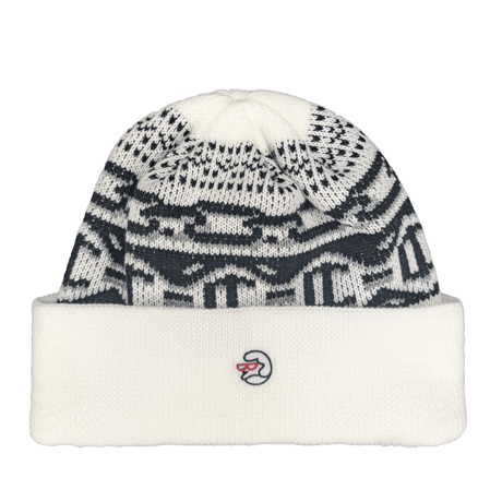 CLASSIC GRIP CHAIN BEANIE - WHITE