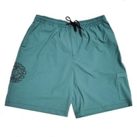 BEDLAM TARGET OUTLINE SHORTS - SAGEGREEN
