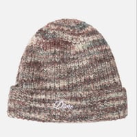 DIME FUZZY FOLD BEANIE - BLUSH MULTI
