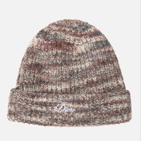 DIME FUZZY FOLD BEANIE - BLUSH MULTI