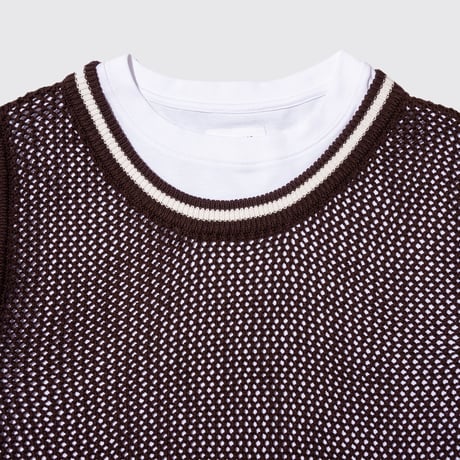 DEMARCOLAB  KNIT BB TOP - BROWN