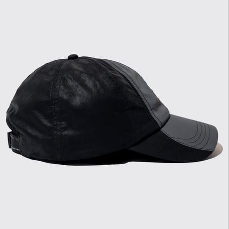 DEMARCOLAB TECH LEATHER RACING CAP - BLACK