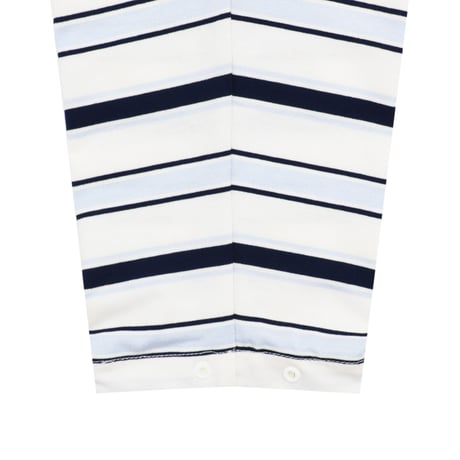 WHIMSY SNAP BORDER TOP - NAVY