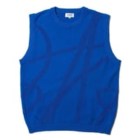 DEMARCOLAB VENT DOODLE VEST - BLUE