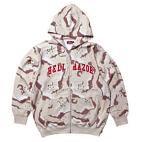 HELLRAZOR ARCH LOGO FULLZIP HOODIE - DESERT CAMO