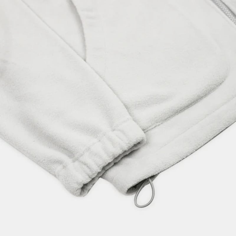 YARDSALE FLEECE ZIP HOOD - SILVER | BOTTOM LINE