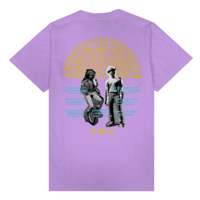 PUBLIC CULTURE SUNBURN RECORDS TEE-PURPLE