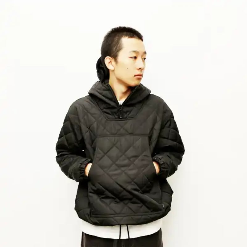 Whimsy キルティング　ジャケット WHIMSY BILLBOARD QUILTING ANORAK - BLACK | BOTT