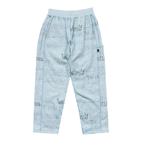 WHIMSY CLAY LETTER PANT - SKYBLUE