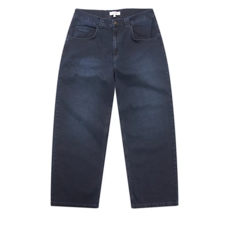 YARDSALE IVORY SLUB JEANS - DARK DENIM