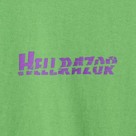 HELLRAZOR BREAKING GLASS L/S TEE - FROG GREEN