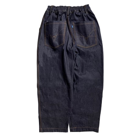TELEVISISTAR VS1 BAGGY OG PANTS GOLD STICH RAW DENIM - NAVY