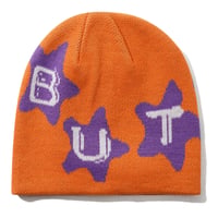 BUTTERGOODS STARS SKULLY BEANIE - ORANGE
