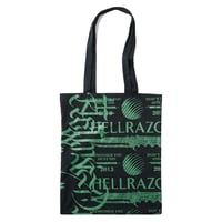 HELLRAZOR X MOZYSKEY LETTER TOTE BAG - BLACK