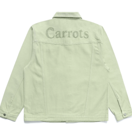 CARROTS WORDMARK DENIM JACKET-SAGE GREEN