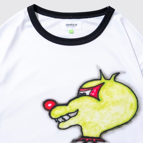 DEMARCOLAB TUREXX RINGER TEE - WHITE/BLACK