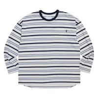 WHIMSY SNAP BORDER TOP - NAVY
