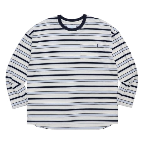 WHIMSY SNAP BORDER TOP - NAVY