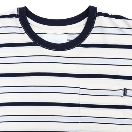 WHIMSY SNAP BORDER TOP - NAVY