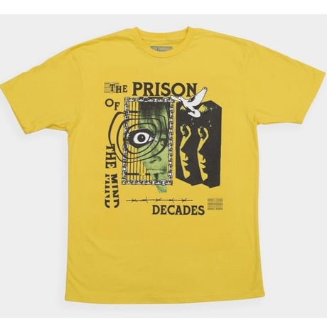 THE DECADES PRISON TEE  YELLOW
