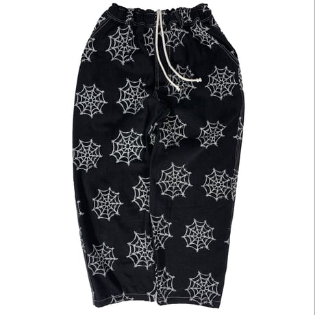 TELEVISISTAR WEB DENIM BAGGY OG PANTS - JET BLACK DENIM